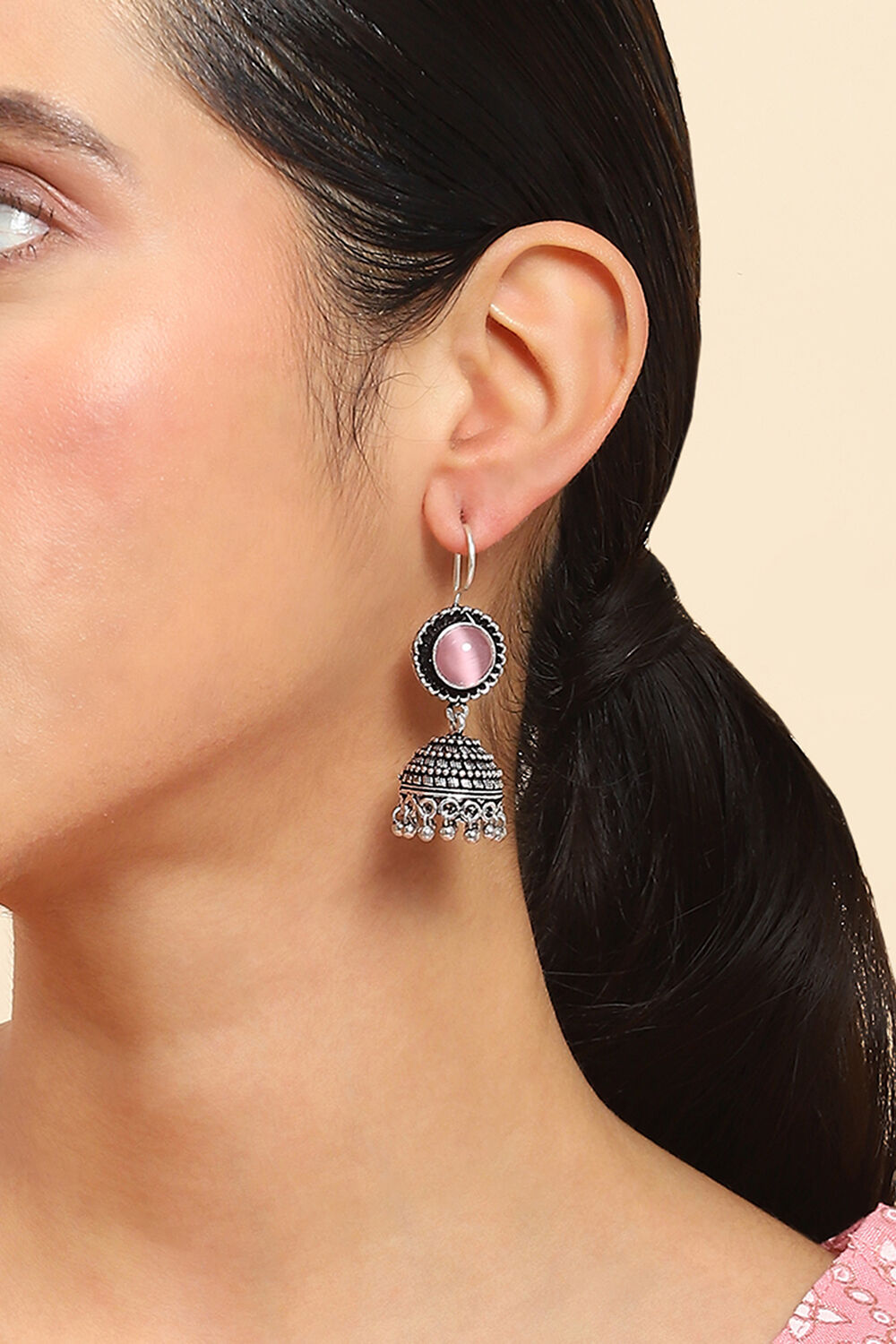 Light Pink Alloy Drop & danglers image number 1