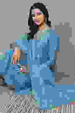 Green Rayon Kalidar Suit Sets image number 0