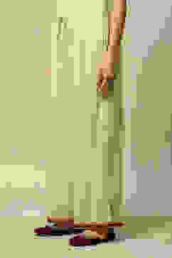 Ecru LIVA Straight Printed Palazzo image number 2