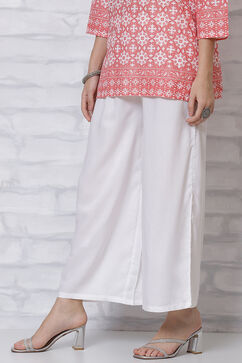 White Viscose Palazzo image number 2