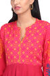 Off White Kalidar Viscose Rayon Kurta image number 1