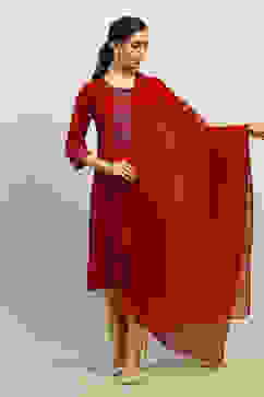 Pink Poly Georgette Printed Straight Kurta image number 0