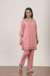 Pink Cotton Straight Suit Sets image number 5