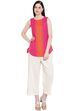 Pink Cotton Straight Top image number 5