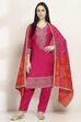 Lime Viscose Blend Straight Set image number 0