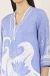 Blue Rayon A-line & Kalidar Kurtas image number 1