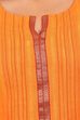 Orange Cotton Straight Kurta image number 2