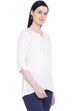 White Viscose Indie Top image number 3