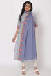 Blue Cotton Dupatta image number 0