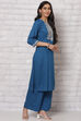 Blue LIVA Kurta Set image number 5