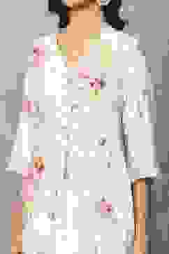 Green Viscose Rayon Kurta Pants Set image number 1