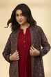 Black Polyester Regular Printed Cape image number 1