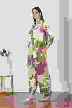 Beige Rayon & Cotton Flex Kurta Pants Set image number 3