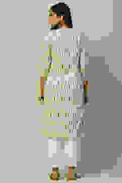 Olive Green Rayon Staight Kurta image number 3