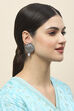 Grey Oxidised Alloy Earrings image number 3