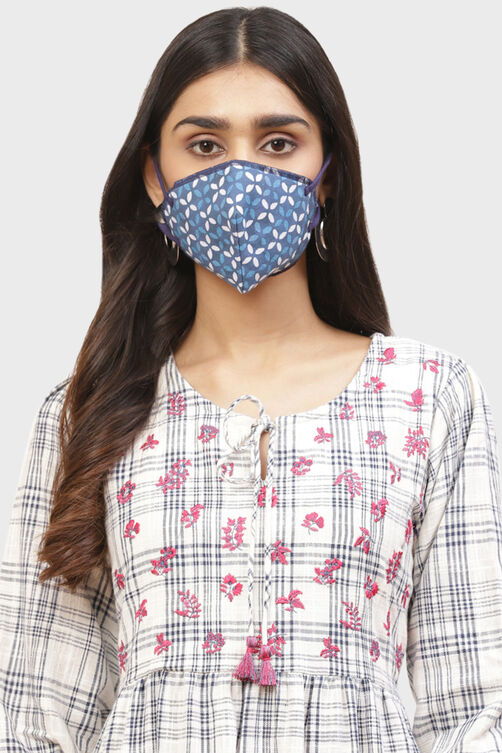 Indigo Cotton Mask image number 0