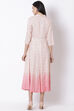Off White Viscose Kalidar Dress image number 4