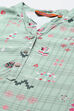 Sage Green LIVA Straight Printed Kurta image number 1