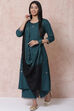 Green And Black Cotton Voile Dupatta image number 0