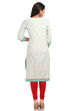 Beige Straight Cotton Kurta image number 1