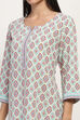 Blue Viscose Rayon Straight Kurta image number 1