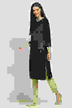 Black Printed Straight Kurta image number 2