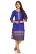 Blue Straight Polyester Kurta image number 0