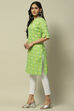 Green Rayon Staight Kurta image number 2