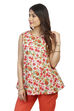 Multicolor A Line Cotton Indie Top image number 3