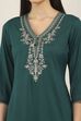 Green Rayon Straight Kurtas image number 1