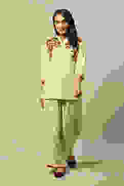 Ecru LIVA Straight Printed Top image number 0