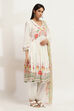 White Viscose Rayon Gathered Set image number 5