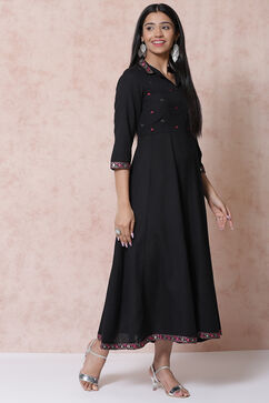 Black LIVA Kalidar Dress image number 3