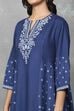 Blue Rayon A-Line Dresses image number 1