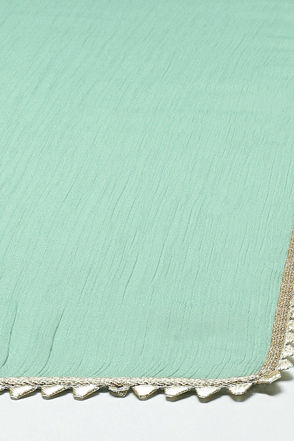 Green Cotton Blend Yard-dyed Kurta & Pants Suit Set image number 3