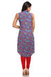 Blue Straight Cotton Kurta image number 1
