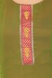 Green Straight Cotton Kurta image number 4