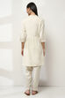 Black Cotton Gathered Kurta Set image number 4