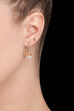 Golden Metal Brass Earrings image number 0