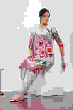 Purple Rayon Viscose Rayon Kurta Pants Set image number 0