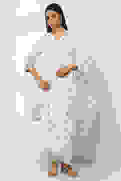 Off White Cotton Dupatta image number 3