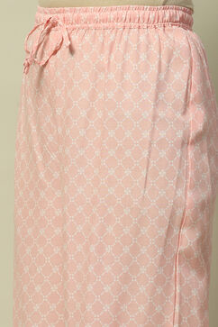 Pink Rayon Straight Suit Set image number 2