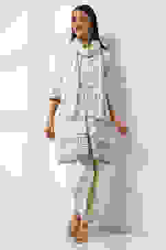 Off White Cotton Dupatta image number 1