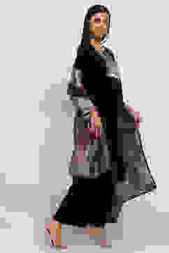 Wine Poly Velvet Straight Solid Kurta Palazzo Suit Set image number 5