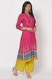 Pink Viscose Rayon Straight Kurta image number 4