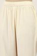 White Cotton Blend Cotton Flex Kurta Pants Set image number 2