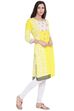 Lime Green Viscose Straight Kurta image number 2