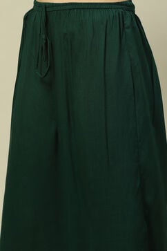 Green LIVA Straight Printed Kurta Palazzo Suit Set image number 2