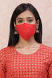 Coral Viscose Face Mask image number 0