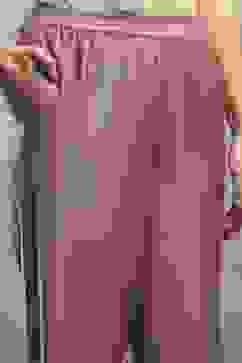 Rose Pink Viscose Blend Solid Straight Kurta Pants Set image number 2